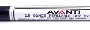 Avanti 2.5 oz Refillable Cylinder